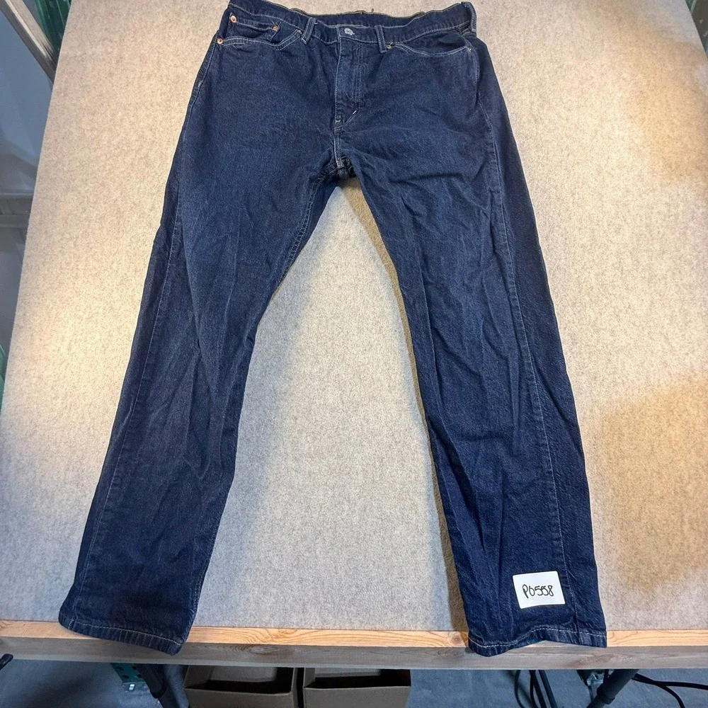 Levis 505 Regular Fit Jeans Mens 38x32 Dark Wash Indigo Denim 00505-2929
